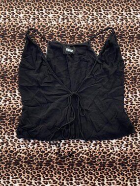 Reformation black tie top